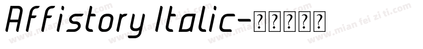 Affistory Italic字体转换